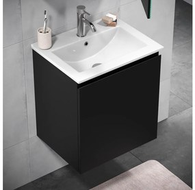 Dulap de baie cu lavoar KENWOOD, 51 cm, negru