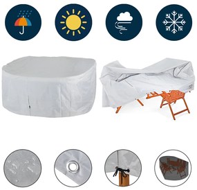 Deuba Capac de protectie pentru accesorii din lemn - argintiu