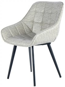 Set 2 scaune Demi gri/negru