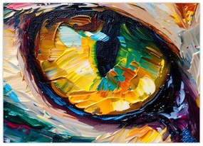 Tablou - Ochi de pisică Pictură (70x50 cm)