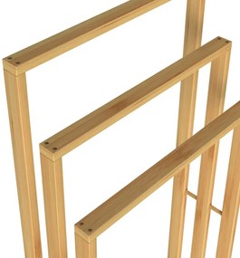 Deuba Suport pentru prosoape din bambus 40x24x82 cm