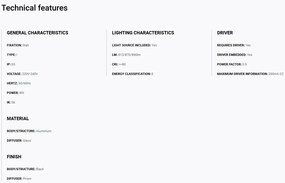 Aplica LED de exterior design modern IP65 BALIC Black