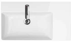 Lavoar alb pe mobilier Cersanit Inverto 80 cm Dreapta