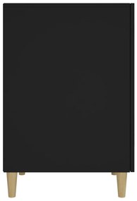 Birou, negru, 140x50x75 cm, lemn compozit Negru