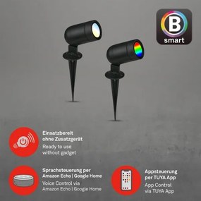 Briloner-LED RGBW corp de iluminat LED exterior dimmabil/4,4W/230V 2700/4000/6500K IP44 Wi-Fi Tuya+telecomandă