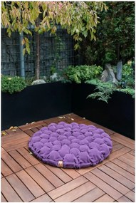 Pernă relaxare cu bile de masaj Linda Vrňáková Bloom, ø 75 cm, galben
