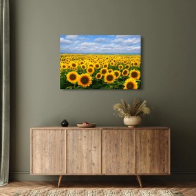 Tablou cu lan de floarea soarelui (90x60 cm)