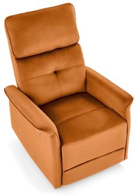 Fotoliu recliner Semir velvet cinnamon H108 cm