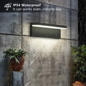 Brilagi - Aplică de perete LED pentru exterior TESSI LED/10W/230V neagră IP54