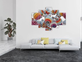 Tablou cu bile pictate (150x105 cm)
