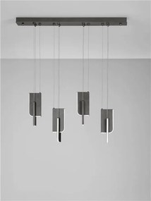 Lustra LED suspendata liniara design decorativ 3000K TOTEM