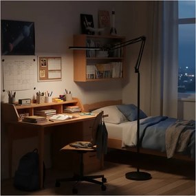 Brilagi - Lampadar flexibil VARIO LED dimabil/14W/5V 157 cm negru