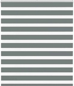 vidaXL Jaluzea tip zebra gri închis lățime țesătură 130,9 cm poliester