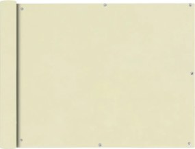 vidaXL Prelată pentru balcon, material textil oxford, 90x400 cm, crem