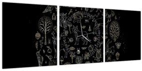 Tablou - Natură (cu ceas) (90x30 cm)