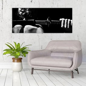 Tablou - Femeie cu o sabie (120x50 cm)