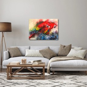 Tablou - Papagali roșii ara (70x50 cm)