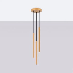 Lustră pe cablu Sollux SL.1342 ARCHE 3xG9/8W/230V auriu