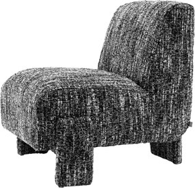 Fotoliu elegant design LUX Rockdale, Boucle sonata black