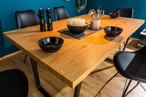 Masa design industrial vintage Loft 160cm, stejar