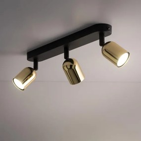 Spot LED TOP 3xGU10/10W/230V negru/auriu