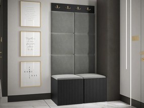 Mobilier hol Tewarota Slim IV (Negru + Gri) . 1104849