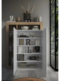 Dulap LENOR, alb/stejar deschis