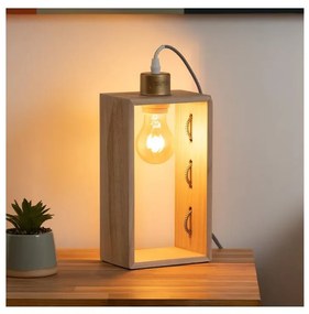 Lampă de masă Atmosphera IWATA 1xE27/25W/230V paulovnia