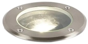 Spot îngropat inteligent pentru exterior din oțel inoxidabil, inclusiv WiFi GU10 IP65 - Delux