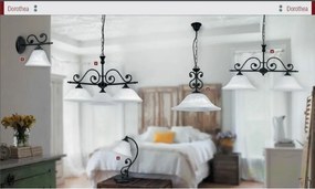 Candelabru 2 brate, L-72cm Dorothea 7777 RX