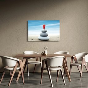 Tablou -Echilibru cu pietre (90x60 cm)