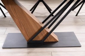 Masa extensibila Genesis negru/frasin L180-240 cm
