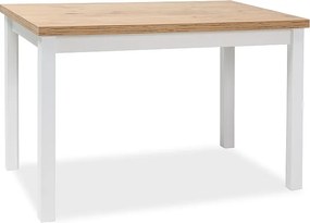 OFERTA Masa de dining alba cu blat in decor stejar lancelot ADAM 120x68 Clasa a II-a.