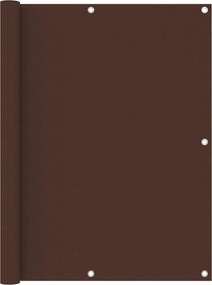 vidaXL Paravan de balcon, maro, 120 x 600 cm, țesătură oxford