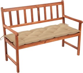 vidaXL Bancă de grădină cu pernă, 120 cm, lemn masiv de acacia
