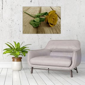 Tablou - Vintage trandafiri galbeni (70x50 cm)