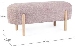 Bancheta, roz antic, 41,5x48 cm, Dayla, Bizzotto