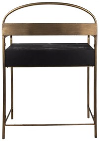 Consola neagra, din lemn si metal, Orsay