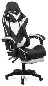 Scaun gaming OFF 299 alb cu negru