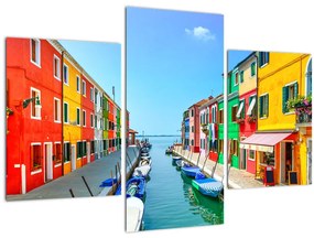 Tablou - Insula Burano, Veneția, Italia (90x60 cm)
