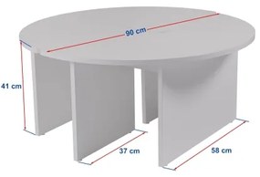 Măsuță de cafea LUVIA din lemn de pin