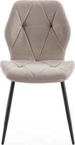 Scaune de dining bej 4 buc. Luna – Marckeric