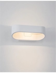 Aplica LED de perete pentru iluminat exterior design modern IP54 MILE alb NVL-9257871