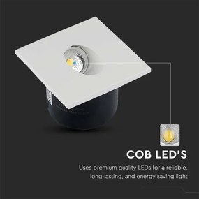 Corp de iluminat LED pentru scări LED/3W/230V 4000K alb