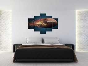 Tablou - Minge de ruggby în acțiune (150x105 cm)