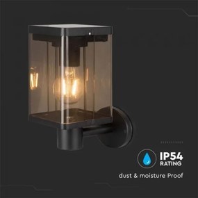 LED lampă solară de perete exterior cu senzor, 2,5W, 3000K, IP54