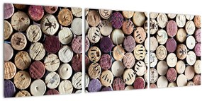 Tablou - Sezonul vinurilor (cu ceas) (90x30 cm)