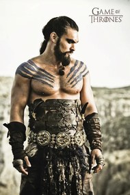 Poster de artă Urzeala tronurilor - Khal Drogo, (26.7 x 40 cm)