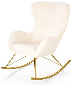 Fotoliu balansoar Leonia (crem + auriu). Promo -6%. 1039483