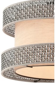 Pendul cu cablu HALO 1xE27/60W/230V bej/gri